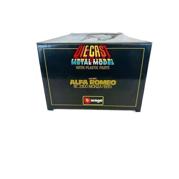 Burago 1/18 Scale Diecast Cod.3014 Alfa Romeo 8C 2300 Monza 1931 Red Vintage - Picture 4 of 11